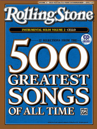 Book cover for Selections from Rolling Stone Magazine's 500 Greatest Songs of All Time (Instrumental Solos for Strings), Volume 2