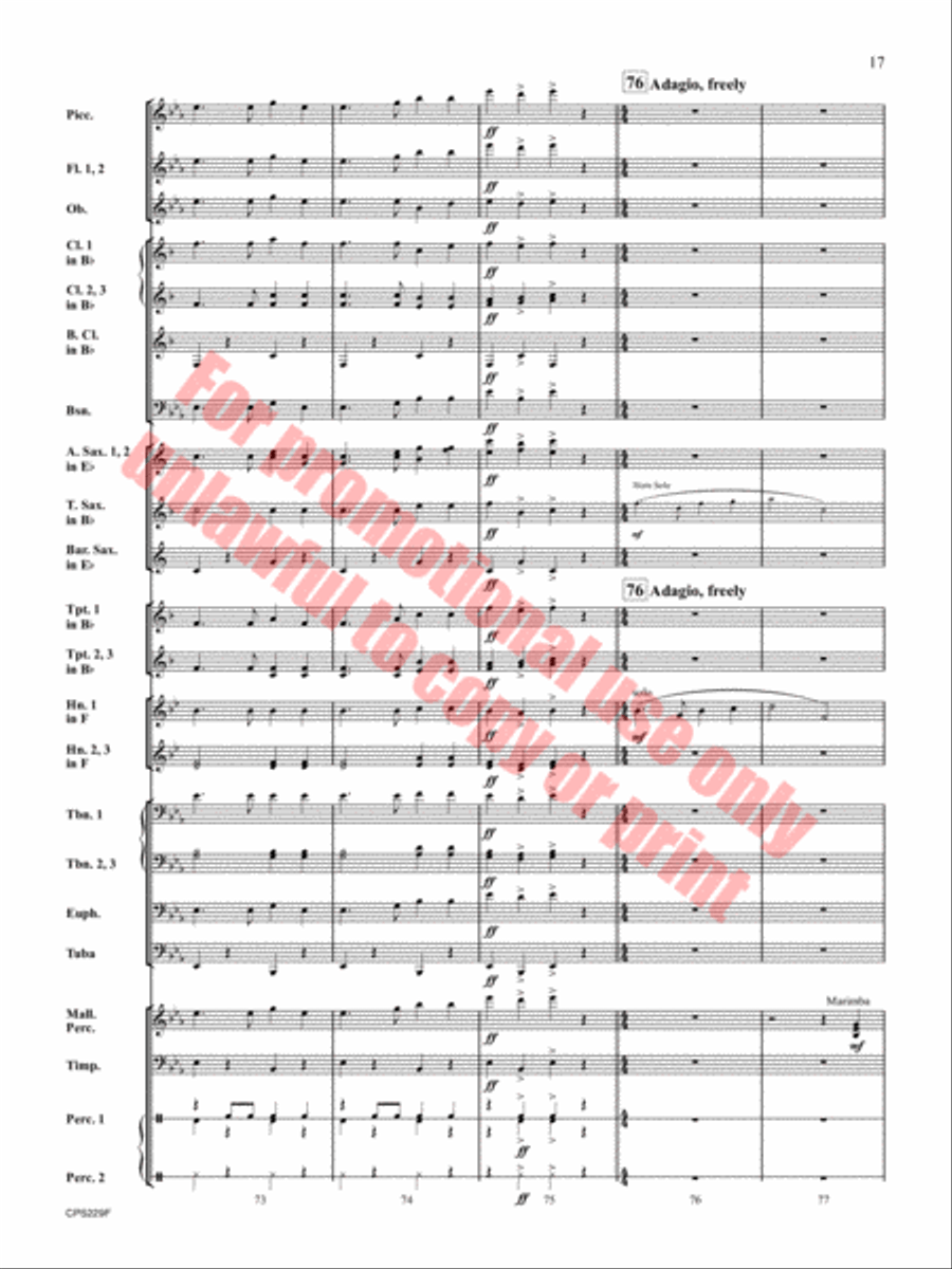 An Arizona Celebration An Arizona Celebration Concert Band scores gallery preview page 18