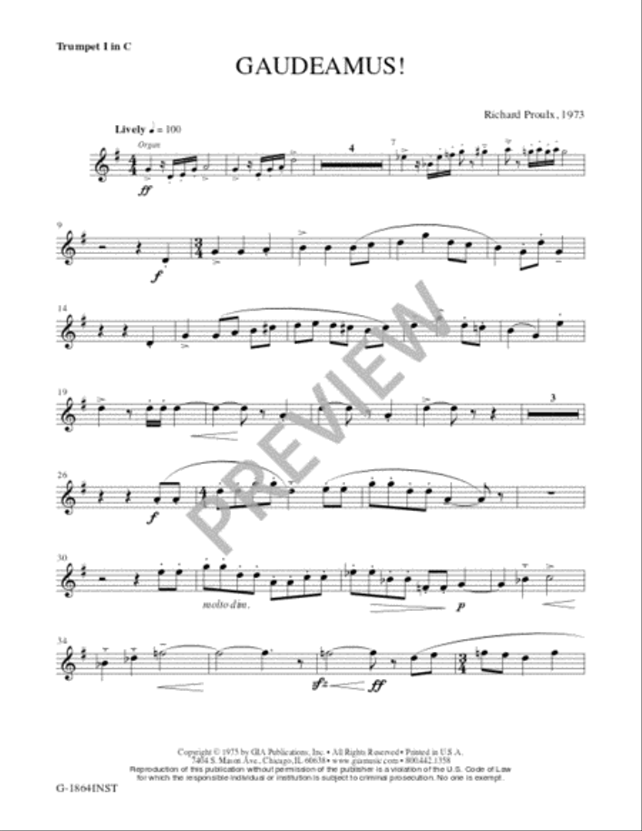 Gaudeamus! Trombone scores gallery preview page 21