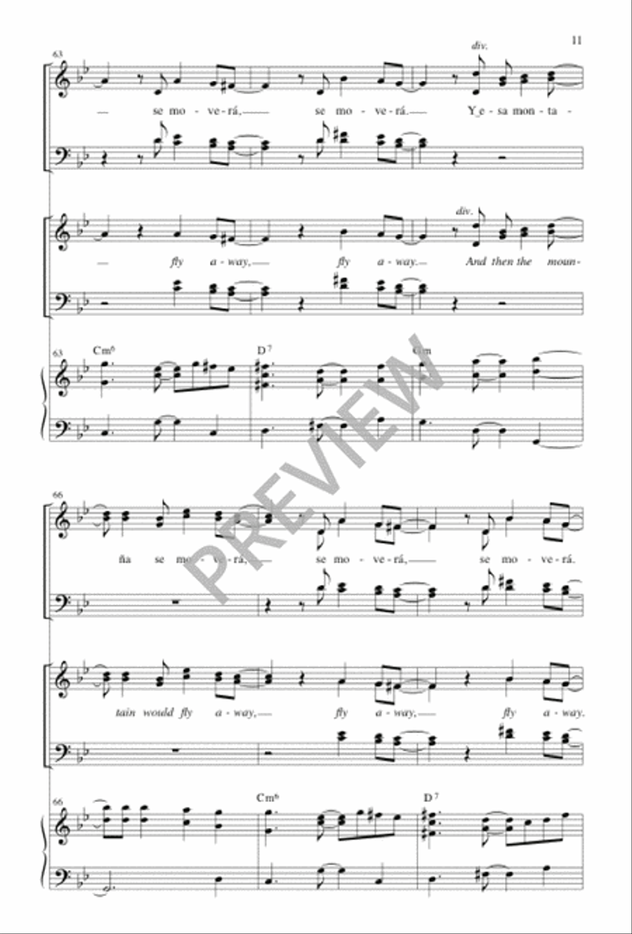 Si Tuvieras Fe / If You Had Faith 4-Part scores gallery preview page 12