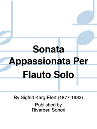 Sonata Appassionata Per Flauto Solo