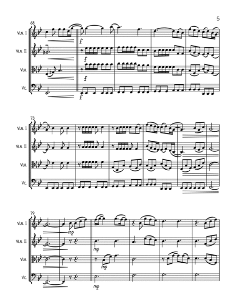 You Are The Reason String Quartet scores gallery preview page 5