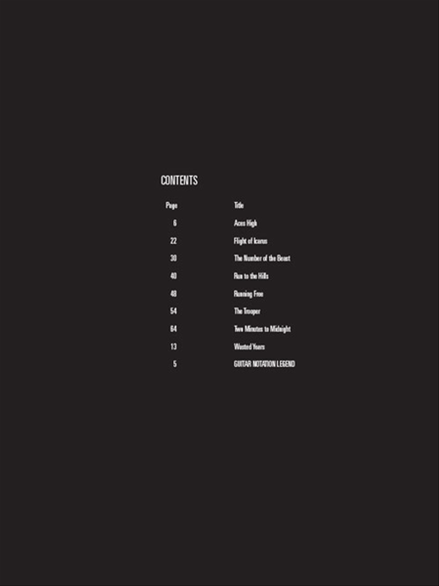 Iron Maiden Electric Guitar scores gallery preview page 2