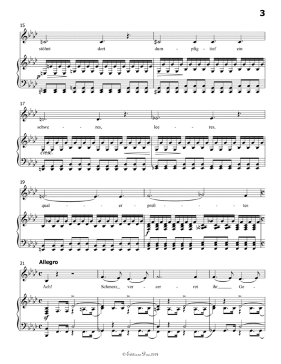 Gruppe aus dem Tartarus, by Schubert, Op.24 No.1, in A flat Major Voice scores gallery preview page 5