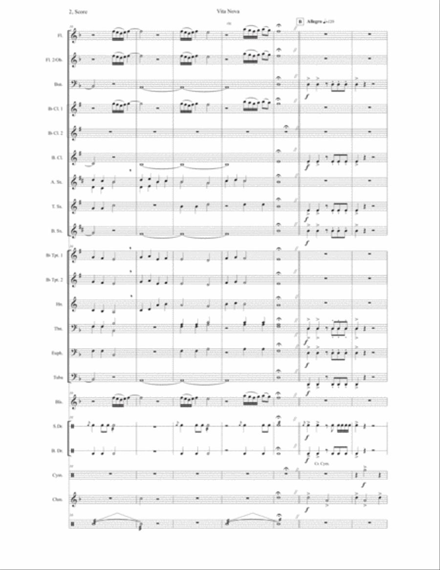 Vita Nova Concert Band scores gallery preview page 2