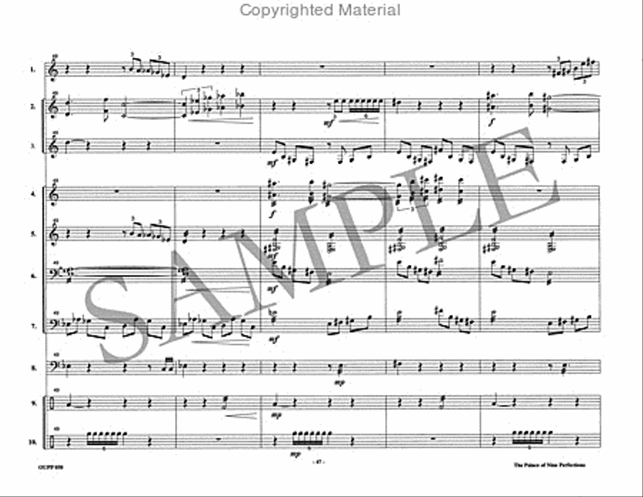 The Palace of Nine Perfections Percussion Ensemble scores gallery preview page 17