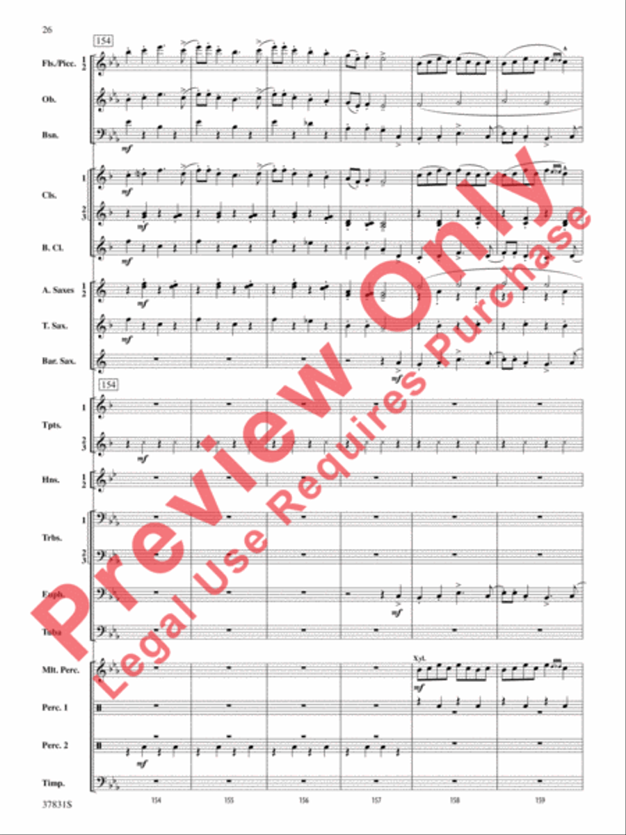 Saddle Up! Saddle Up! Concert Band scores gallery preview page 27