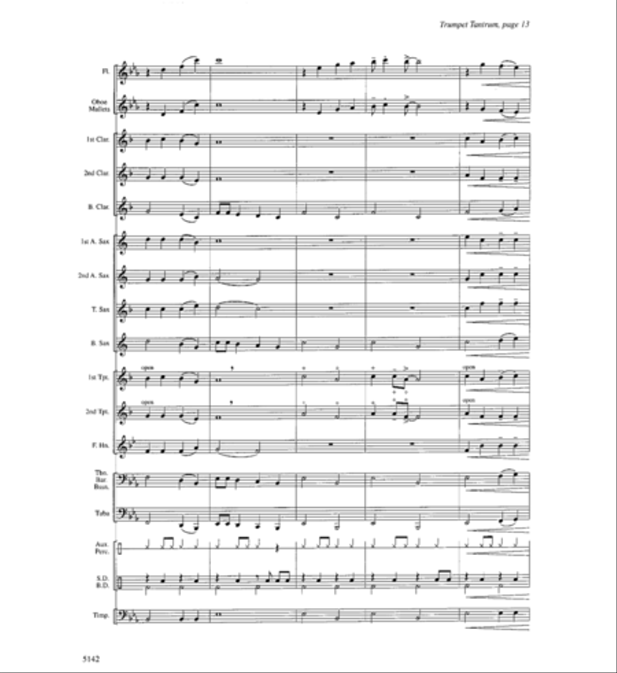 Trumpet Tantrum Trumpet Tantrum Concert Band scores gallery preview page 12