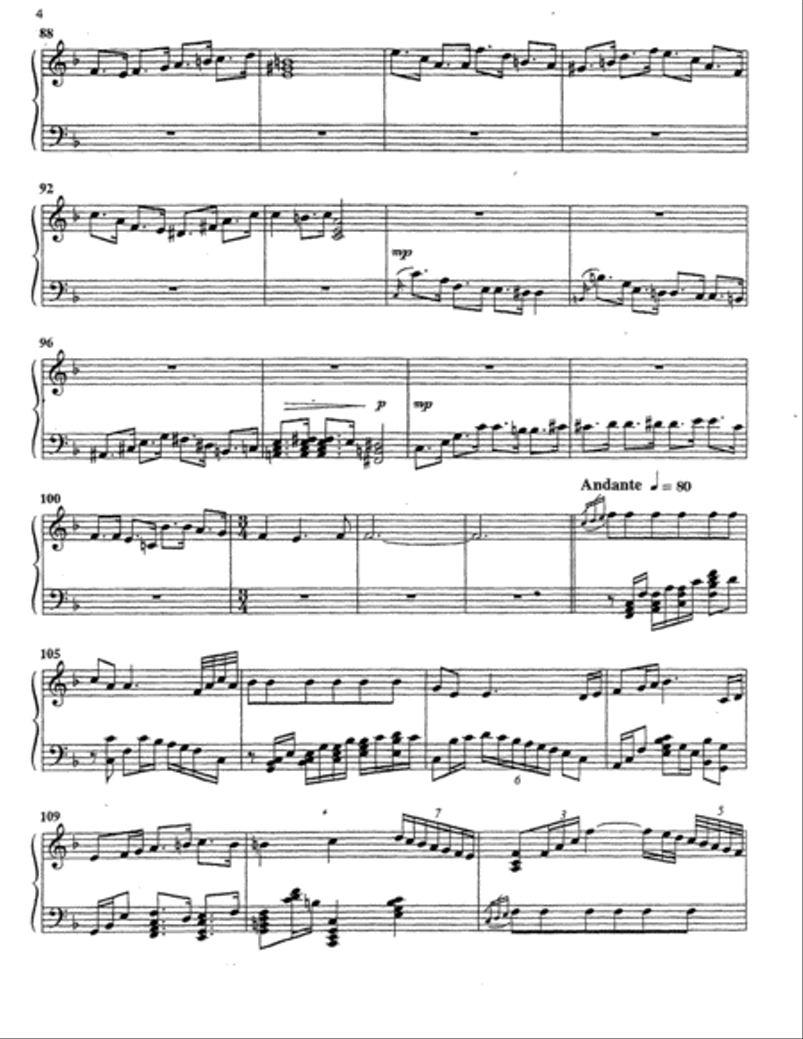 Brown Piano Suite #1 Piano Solo scores gallery preview page 4