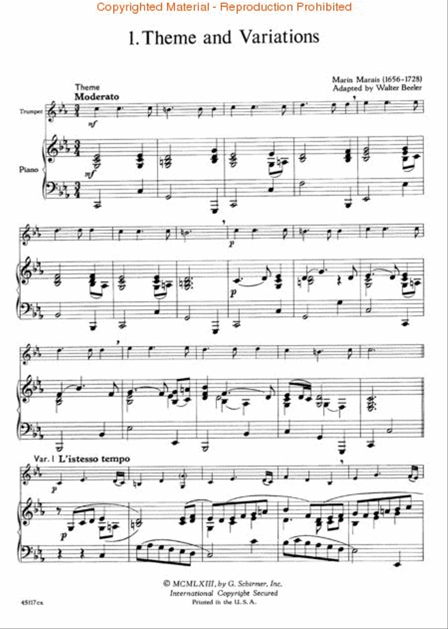 Solos for the Trumpet Player Trumpet Solo scores gallery preview page 3