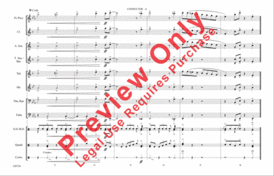 Rockin' Around the Christmas Tree Marching Band scores gallery preview page 7