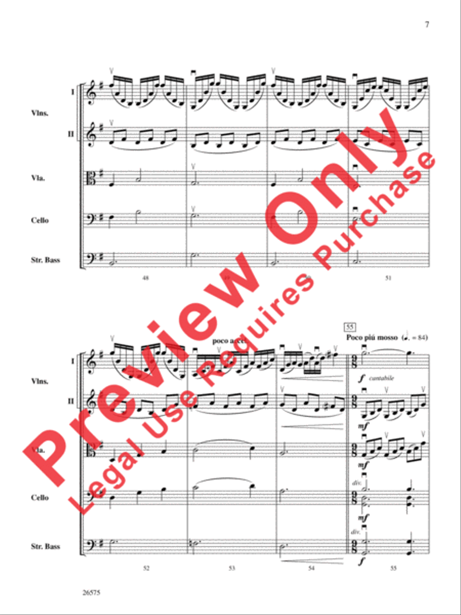 Of Glorious Plumage String Orchestra scores gallery preview page 8