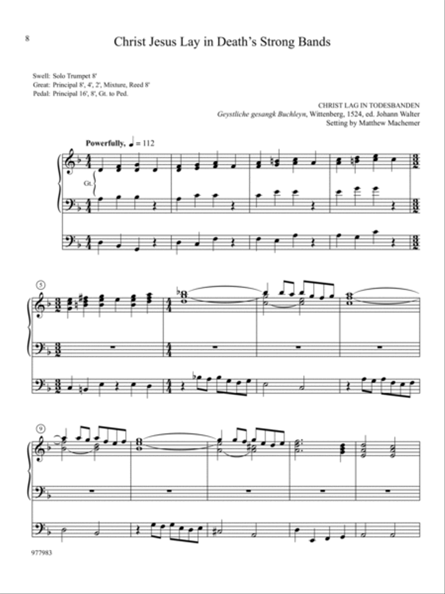 Bursts of Acclamation: Eight Organ Preludes for the Church Year Organ scores gallery preview page 3