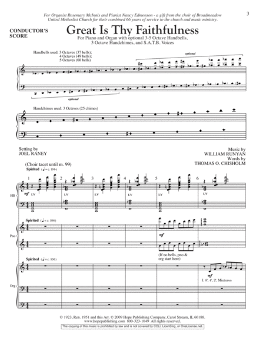 Great Is Thy Faithfulness 4-Part scores gallery preview page 2