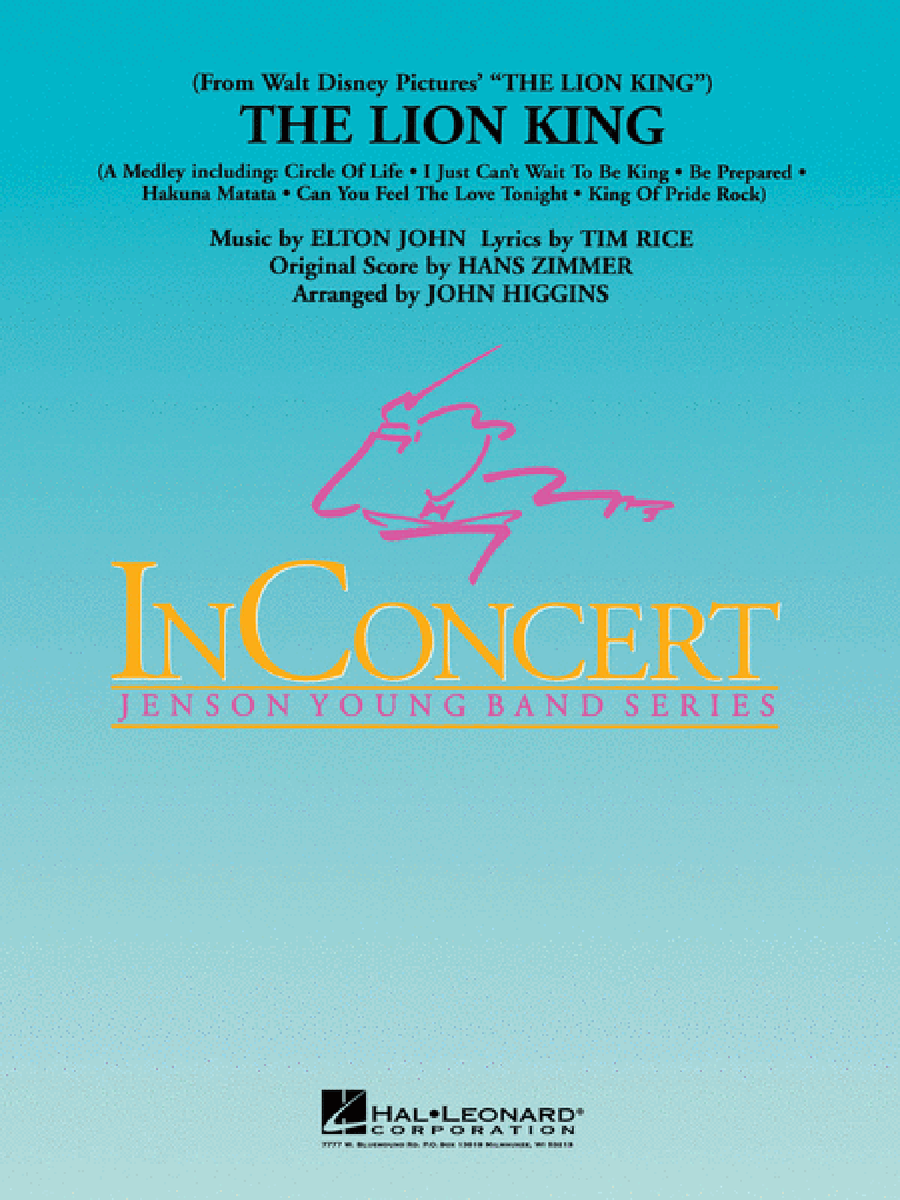 The Lion King by Elton John Concert Band - Sheet Music