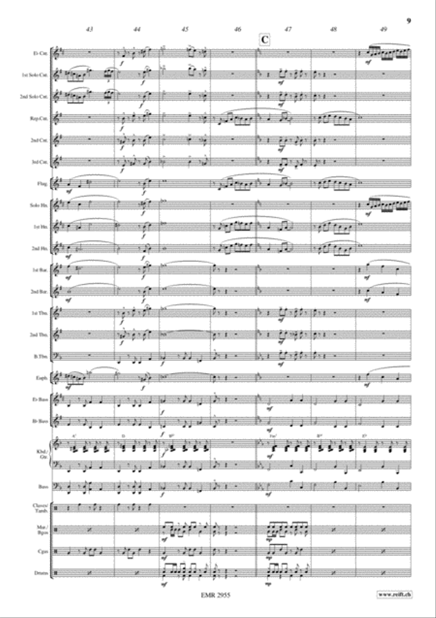Romantic Rumba Brass Band scores gallery preview page 10