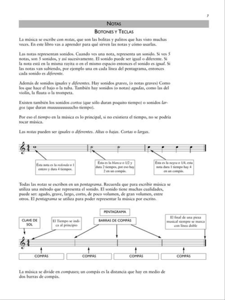 Primer Nivel: Aprende Acordeon Facilmente Accordion scores gallery preview page 7