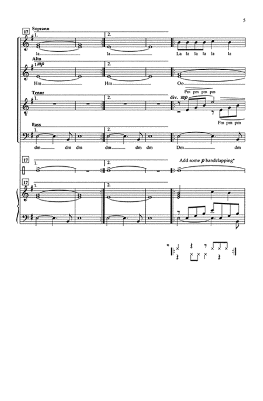 Tango to Evora (SATB) 4-Part scores gallery preview page 4