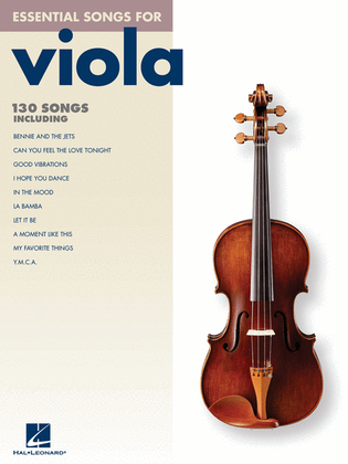 Book cover for Essential Songs for Viola