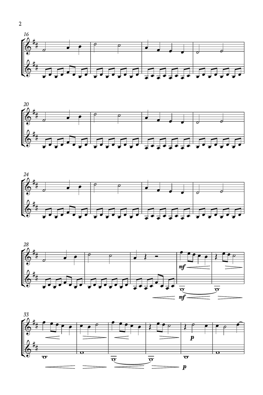 Lovely String Duet scores gallery preview page 2