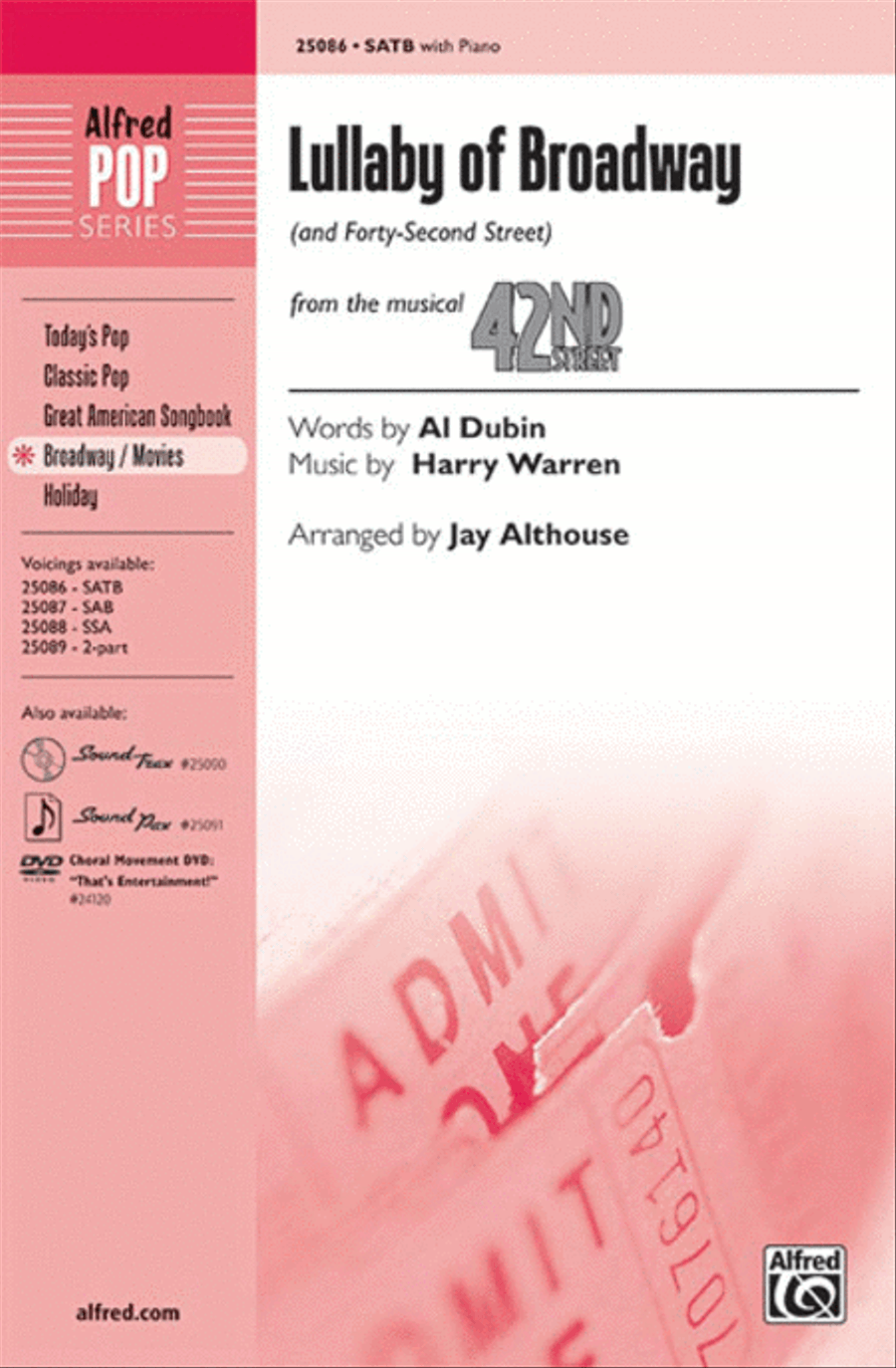 Lullaby of Broadway (and Forty-Second Street) 4-Part scores gallery preview page 1