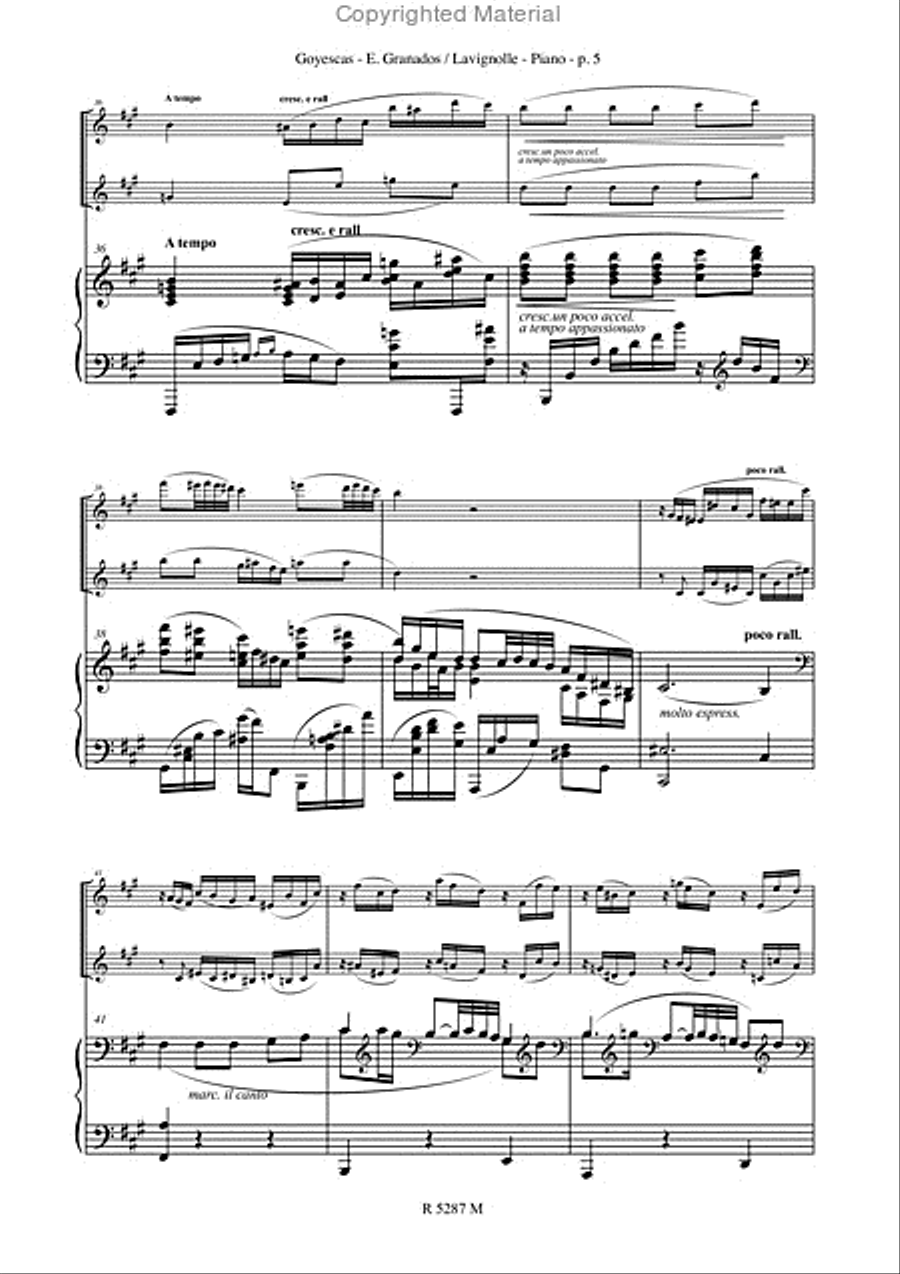 Goyescas IV Flute scores gallery preview page 6