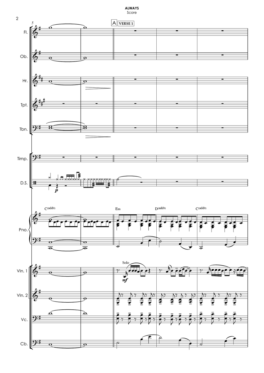 Always Chamber Orchestra scores gallery preview page 5