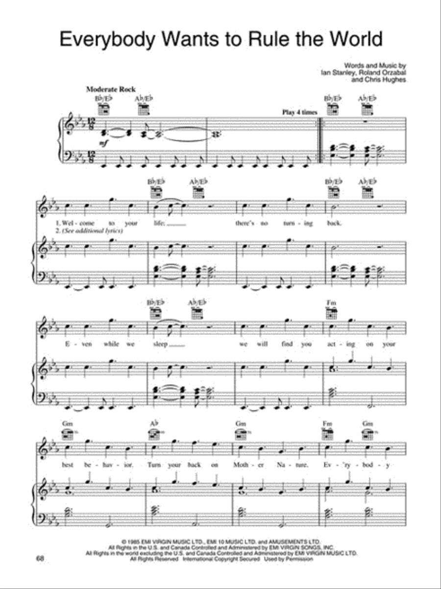 The Most Requested Songs of the '80s Piano, Vocal, Guitar scores gallery preview page 3