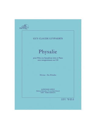 Book cover for Physalie (fin D'etudes) Pour Flute (ou Saxophone Alto) Et Piano Avec Cd Al29