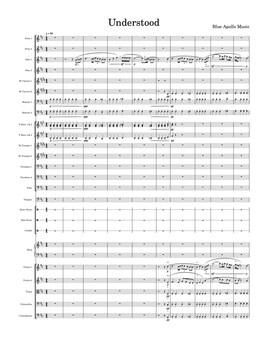 Understood Understood Full Orchestra scores gallery preview page 1