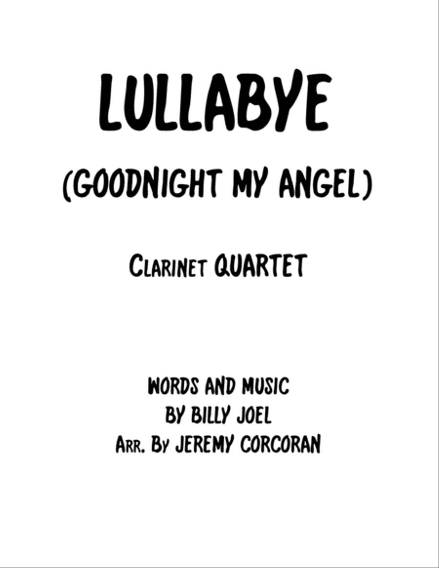 Lullabye (Goodnight, My Angel) Woodwind Quartet scores gallery preview page 1