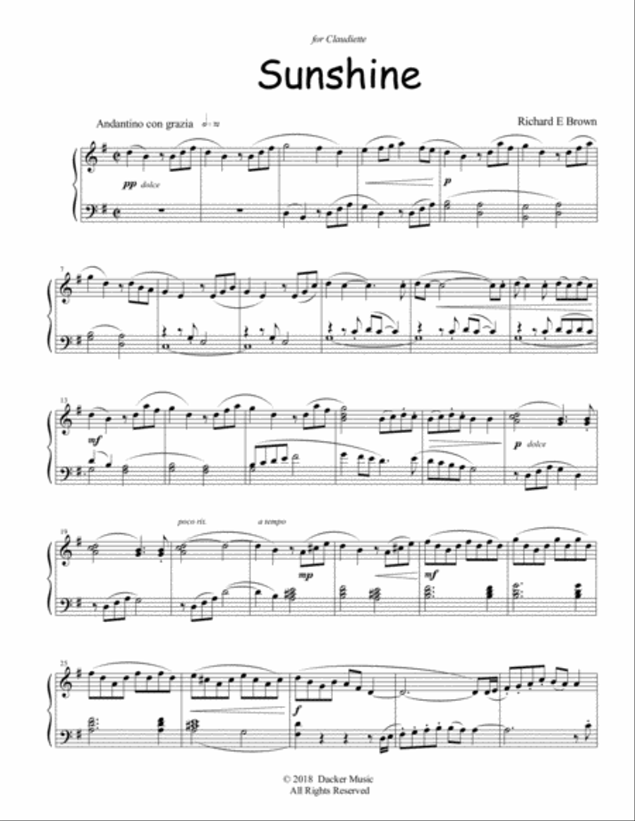 Sunshine Piano Method scores gallery preview page 2