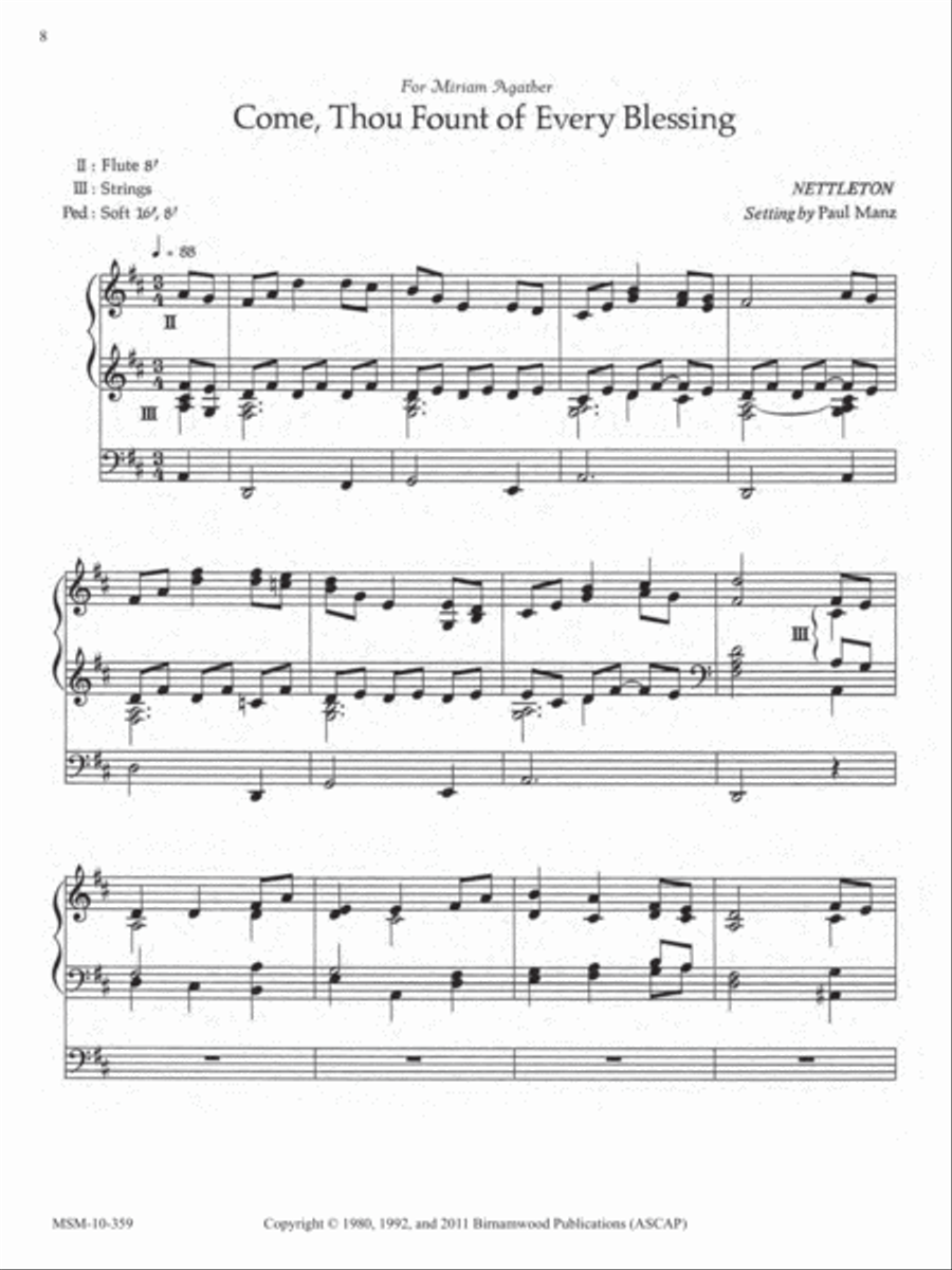 Ten Chorale Improvisations, Set 9 Organ scores gallery preview page 5
