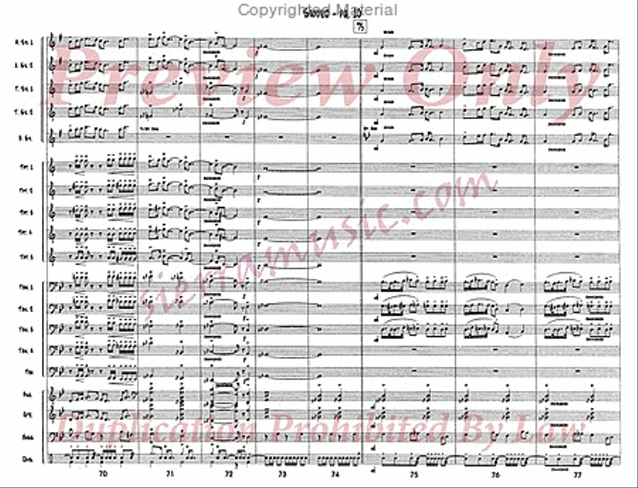 Sword Sword Big Band scores gallery preview page 11