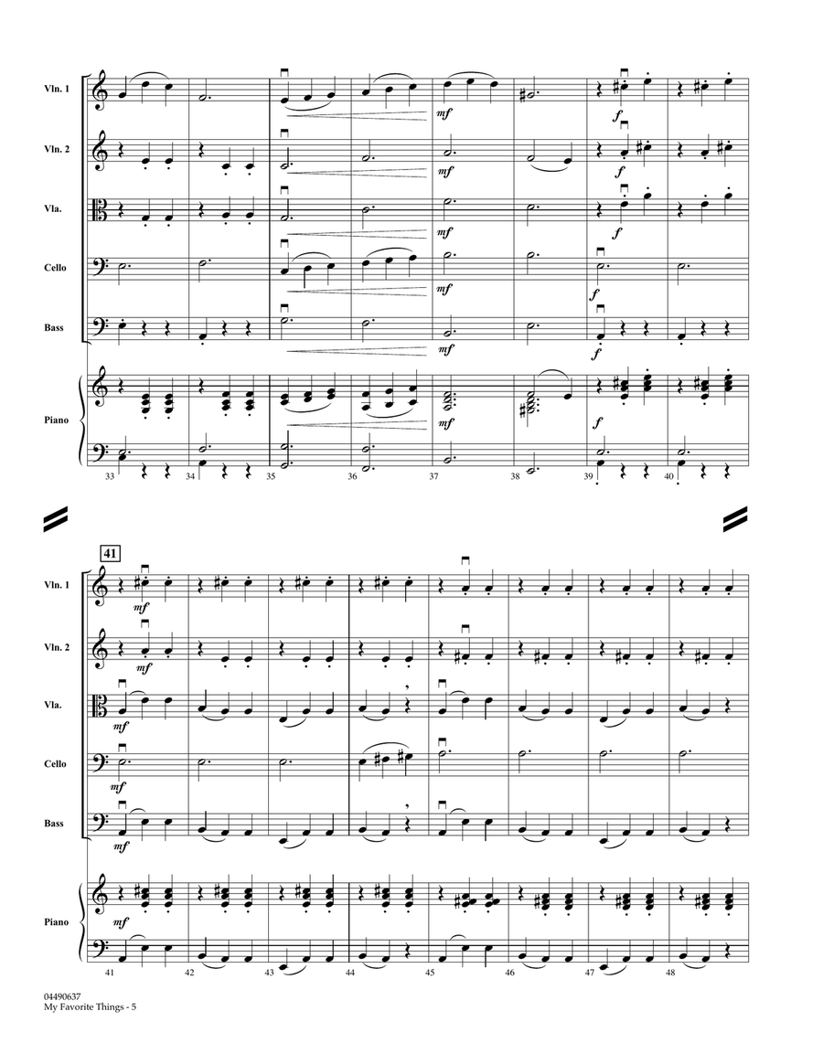 My Favorite Things - Full Score String Orchestra scores gallery preview page 3