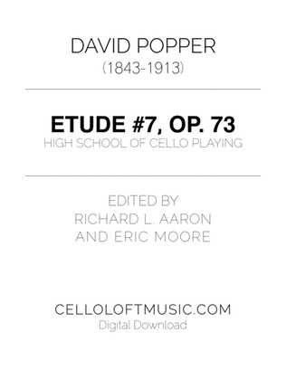 Book cover for Popper (arr. Richard Aaron): Op. 73, Etude #7