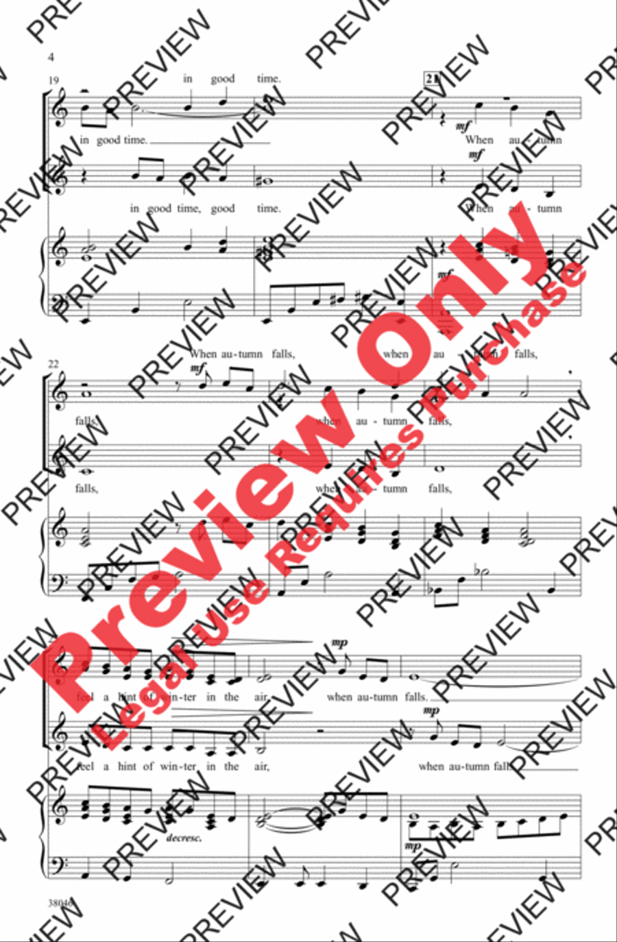 When Autumn Falls When Autumn Falls Women's Choir scores gallery preview page 4