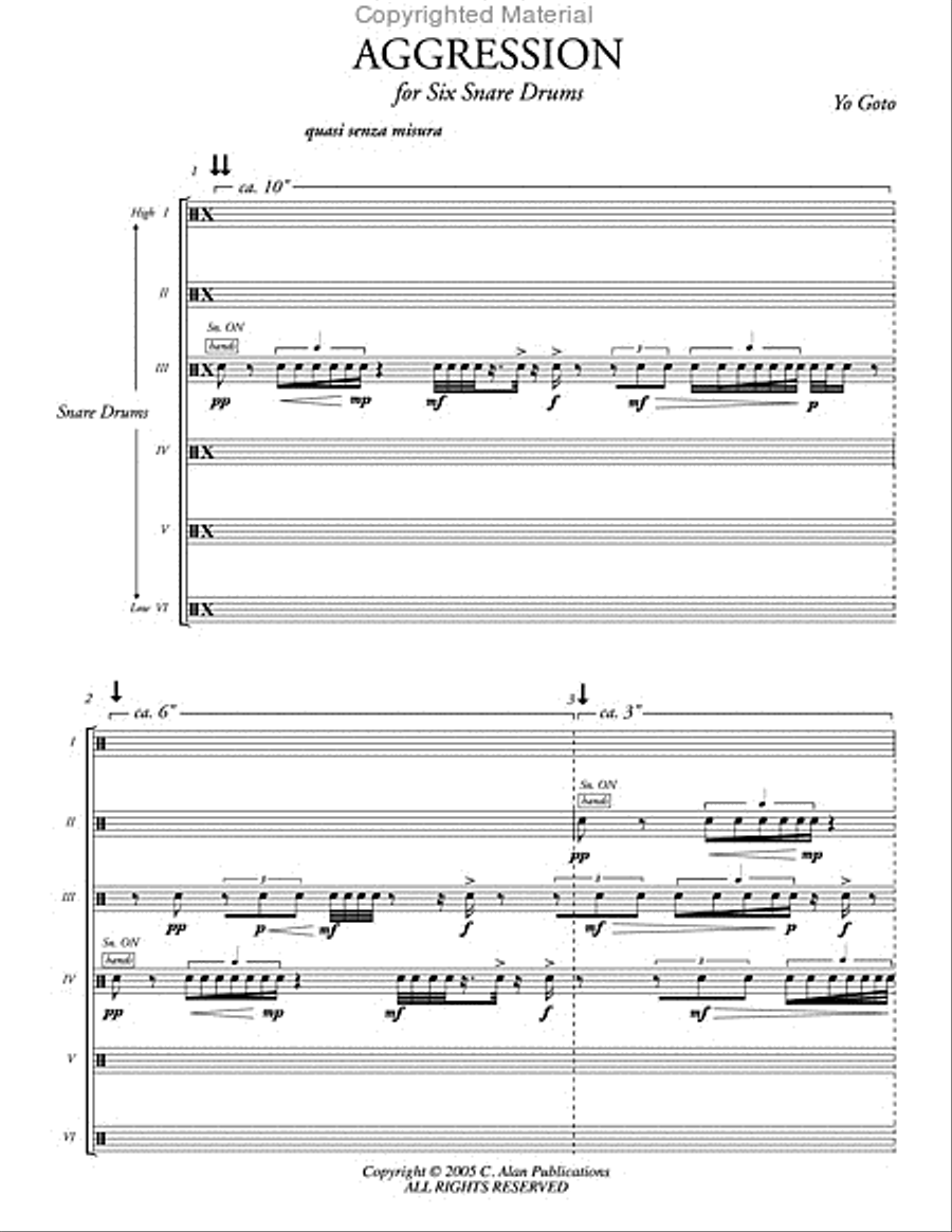 Aggression for Six Snare Drums image number null