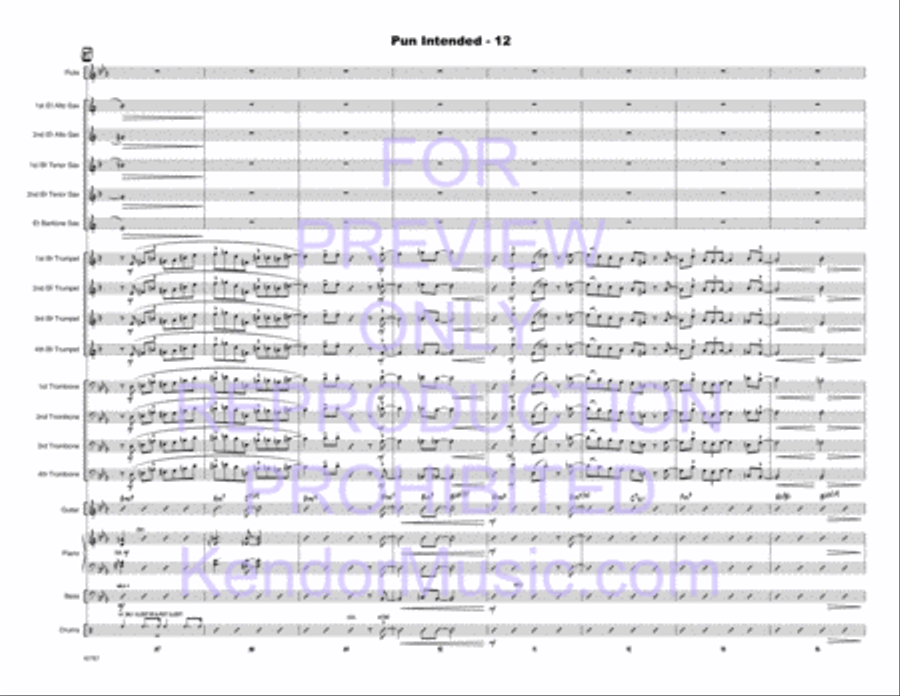 Pun Intended Jazz Ensemble scores gallery preview page 13