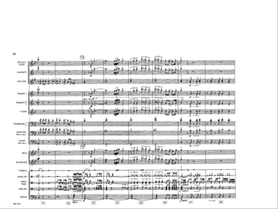 Spanish Fever Marching Band scores gallery preview page 11