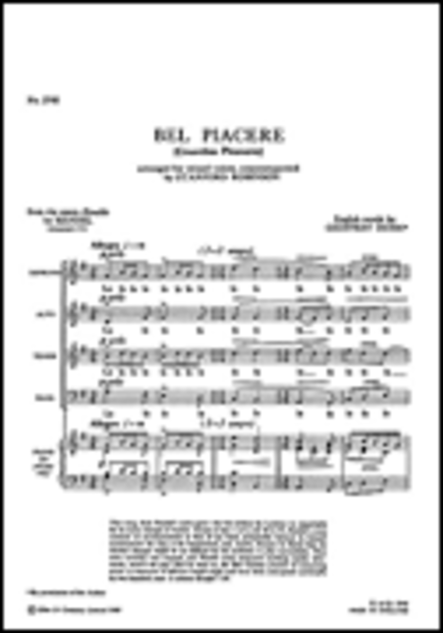 Handel, Gf Bel Piacere (Italian/English) Satb