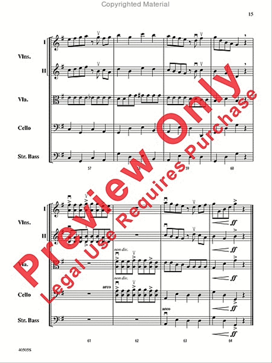 A Fiddler's Fancy String Orchestra scores gallery preview page 15