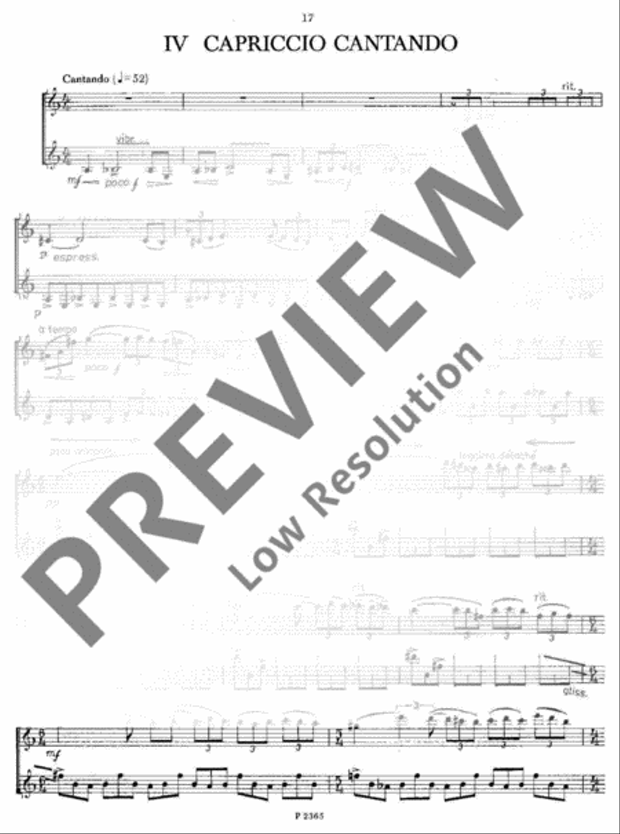 Capricci Violin scores gallery preview page 16