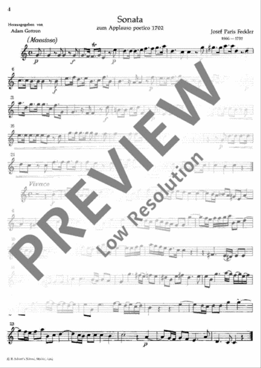 Musik am Mainzer Hof Violin scores gallery preview page 4