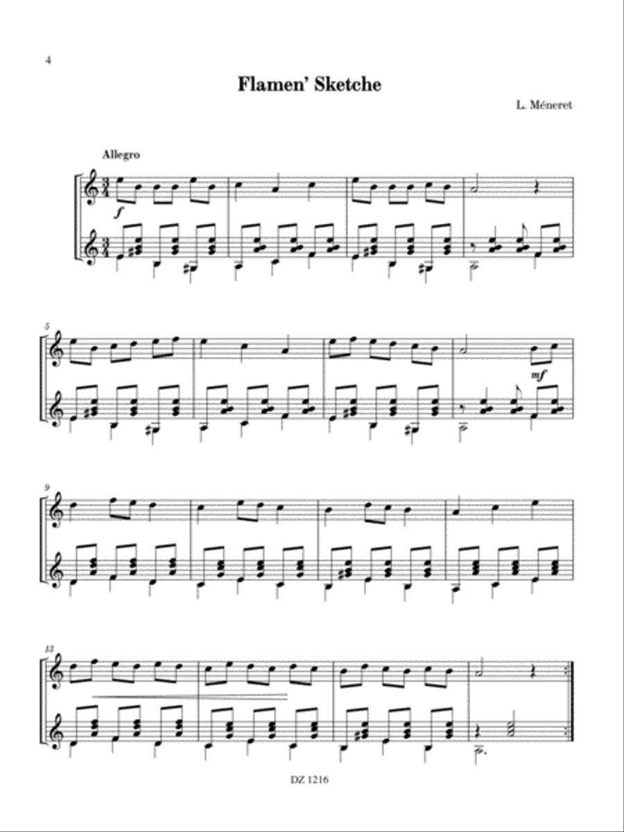 Ma guitare, vol. 2 Classical Guitar scores gallery preview page 4