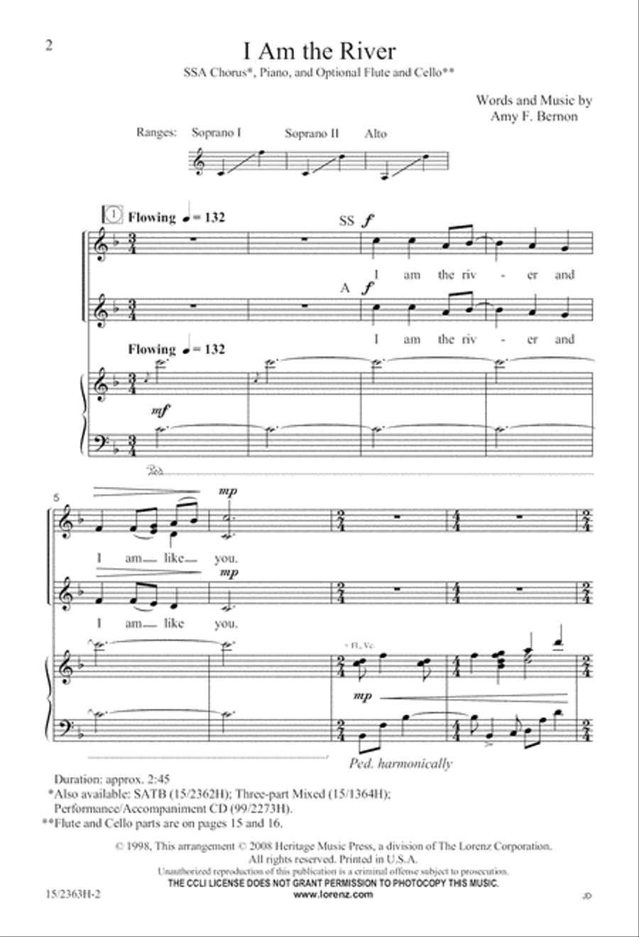 I Am the River I Am the River SSA scores gallery preview page 2