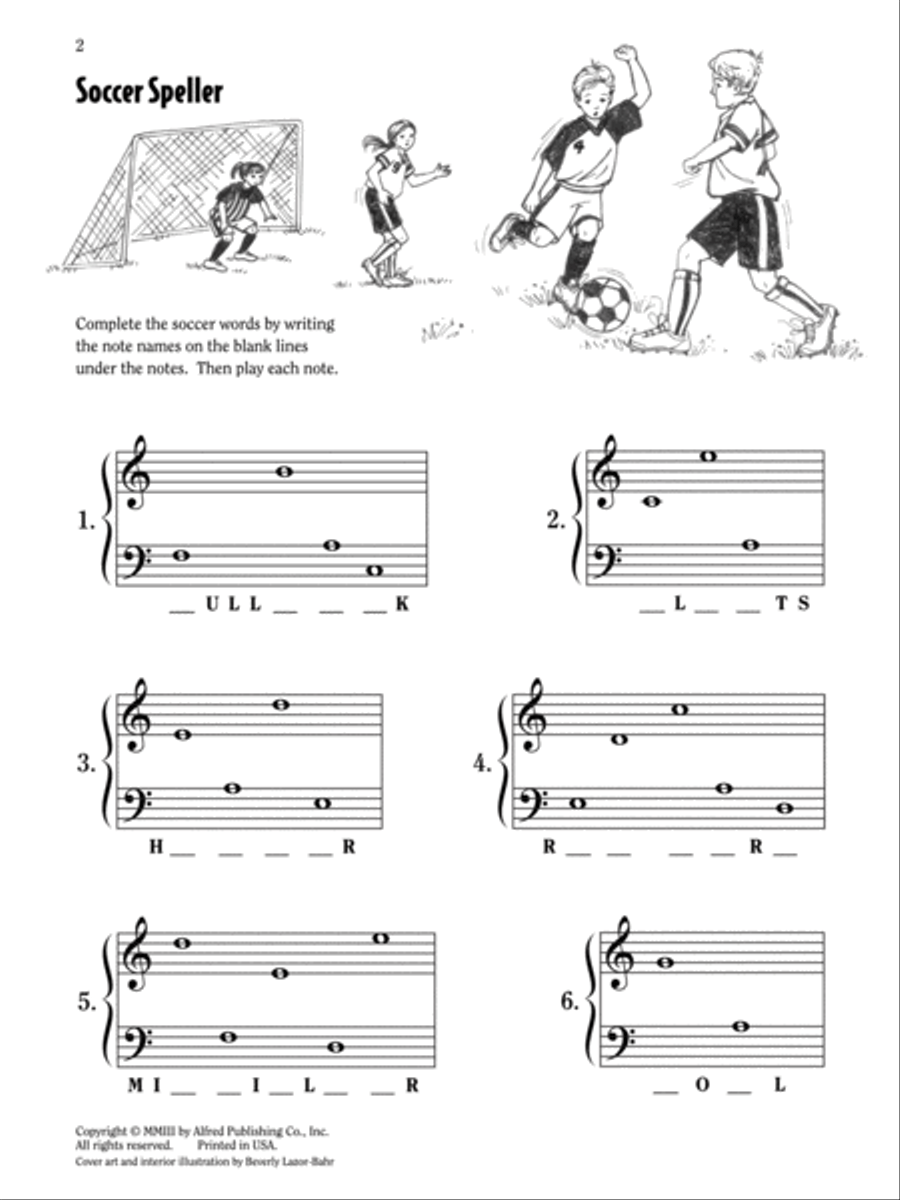 Let's Play Soccer! Easy Piano scores gallery preview page 2