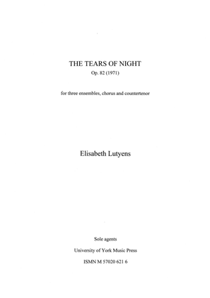 Book cover for The Tears of Night Op.82