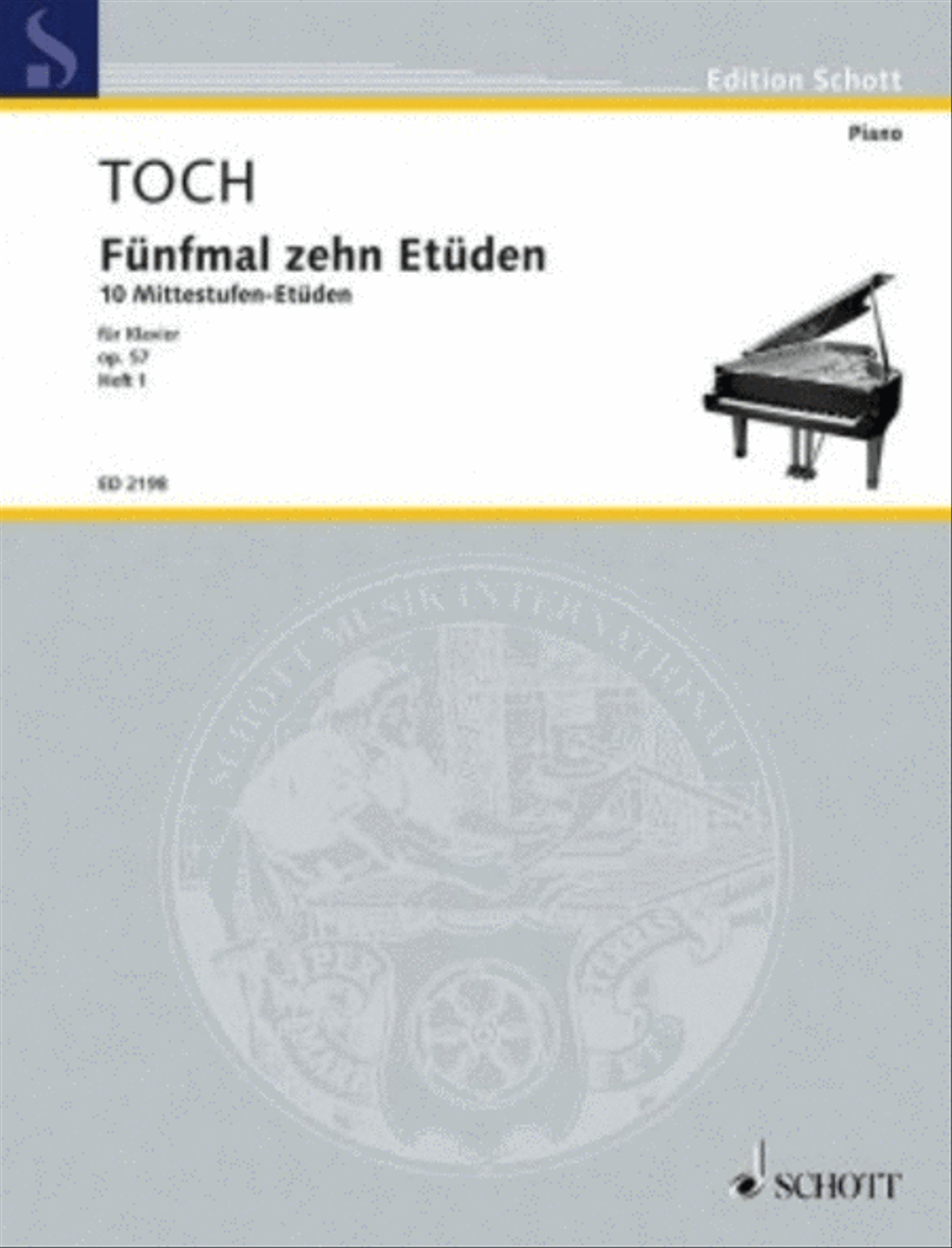 Toch E Mittelstetueden Op57 Bd1 (ep) Piano Solo scores gallery preview page 1