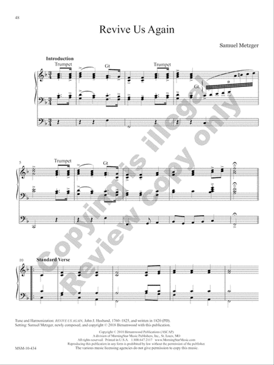The Festival Hymn Collection, Volume 3 Organ scores gallery preview page 32